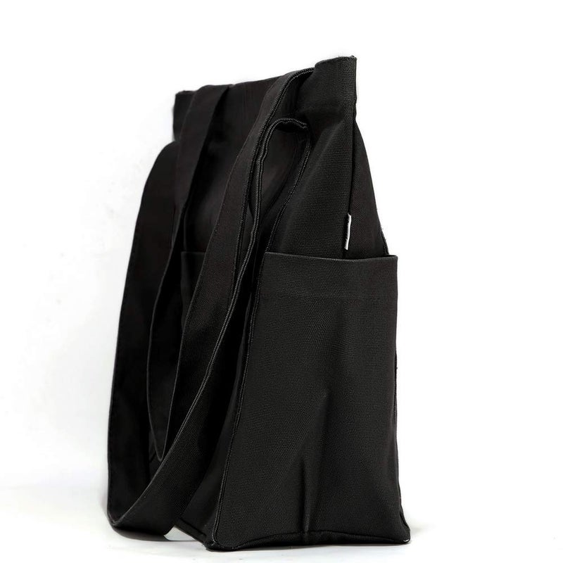 Augbunny XL Heavy Duty Canvas Grocery Bag Multi Purpose Tote Outer Pockets - Image 3